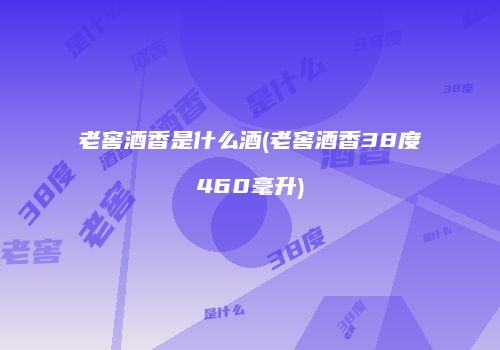 老窖酒香是什么酒(老窖酒香38度460毫升)