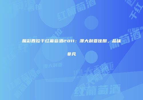 魔彩西拉干红葡萄酒2011：澳大利亚佳酿，品味非凡