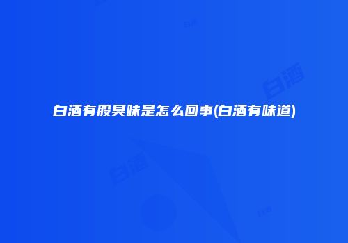 白酒有股臭味是怎么回事(白酒有味道)