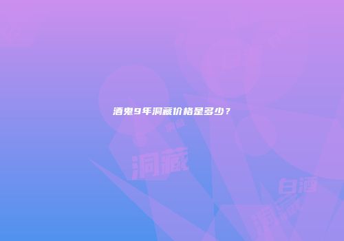 酒鬼9年洞藏价格是多少？