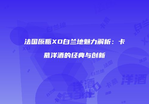 法国原瓶XO白兰地魅力解析：卡慕洋酒的经典与创新