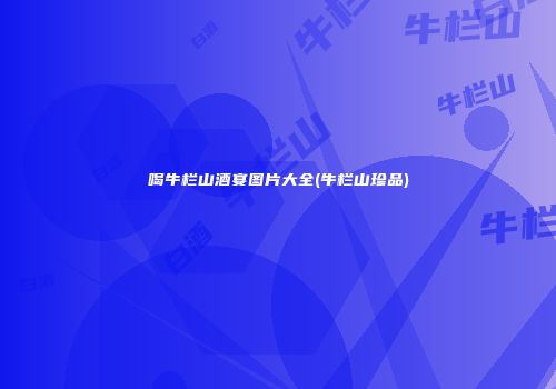 喝牛栏山酒宴图片大全(牛栏山珍品)