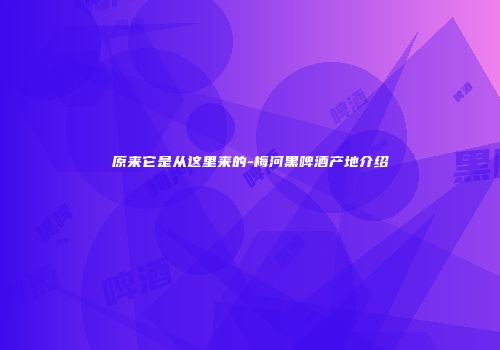原来它是从这里来的-梅河黑啤酒产地介绍