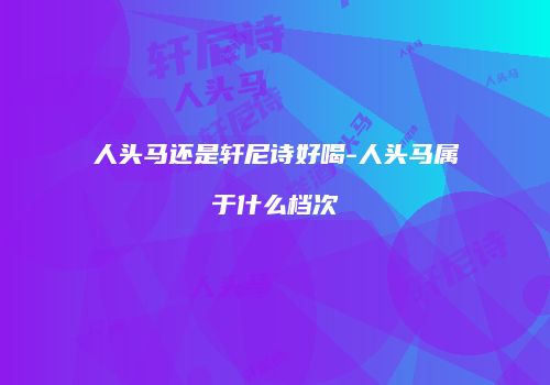 人头马还是轩尼诗好喝-人头马属于什么档次