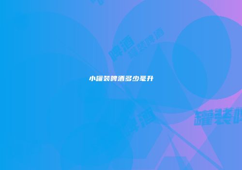 小罐装啤酒多少毫升