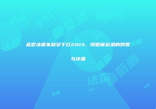 品尝法国朱利安干红2013，领略葡萄酒的醇香与详细