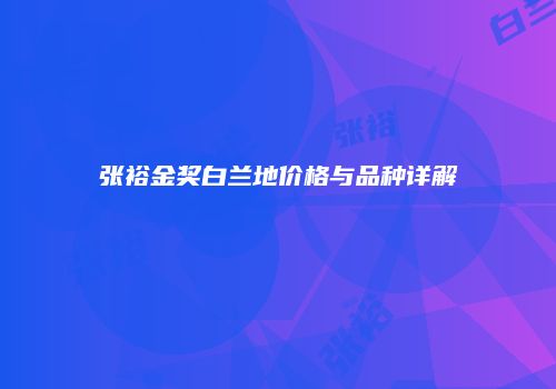 张裕金奖白兰地价格与品种详解