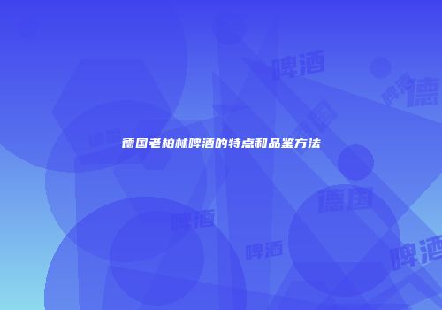 德国老柏林啤酒的特点和品鉴方法