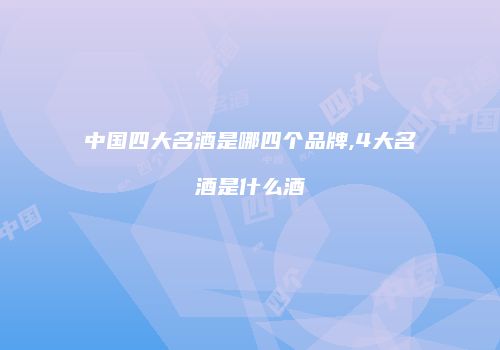 中国四大名酒是哪四个品牌,4大名酒是什么酒