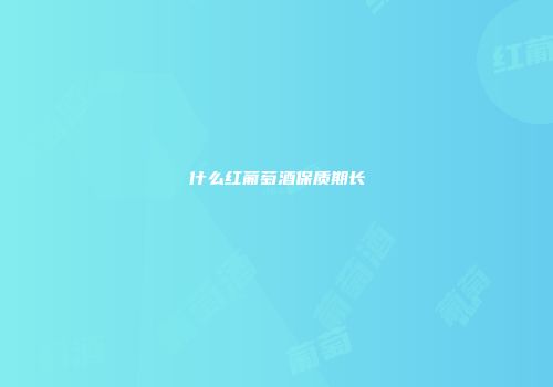 什么红葡萄酒保质期长