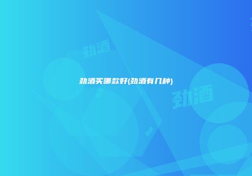 劲酒买哪款好(劲酒有几种)