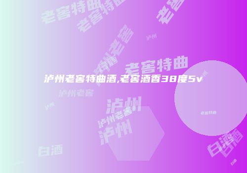 泸州老窖特曲酒,老窖酒香38度5v