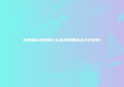 勃艮第杯适合喝什么酒(勃艮第杯多大比较好)