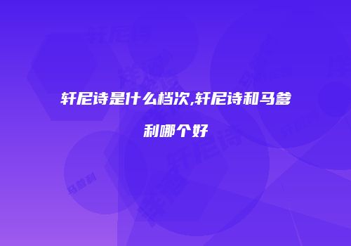 轩尼诗是什么档次,轩尼诗和马爹利哪个好