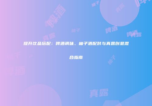 提升饮品搭配：啤酒调味、柚子酒配对与真露创意混合指南