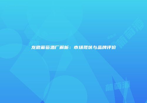 龙徽葡萄酒厂解析：市场现状与品牌评价