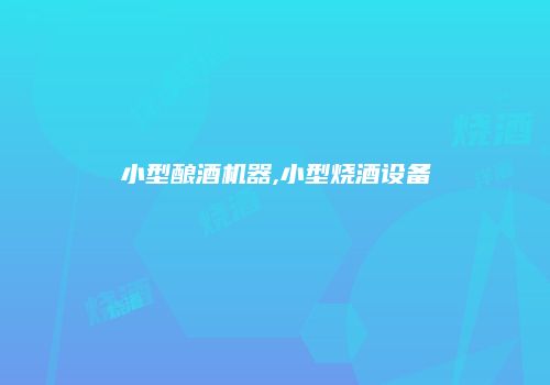 小型酿酒机器,小型烧酒设备