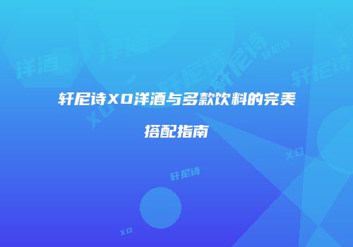轩尼诗XO洋酒与多款饮料的完美搭配指南