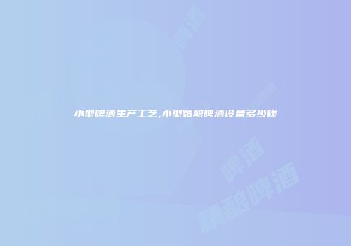 小型啤酒生产工艺,小型精酿啤酒设备多少钱