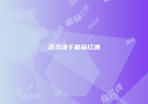 活灵魂干葡萄红酒