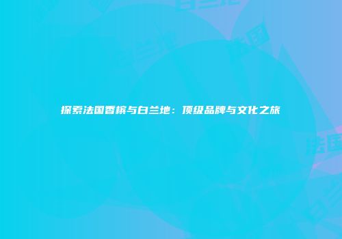 探索法国香槟与白兰地：顶级品牌与文化之旅