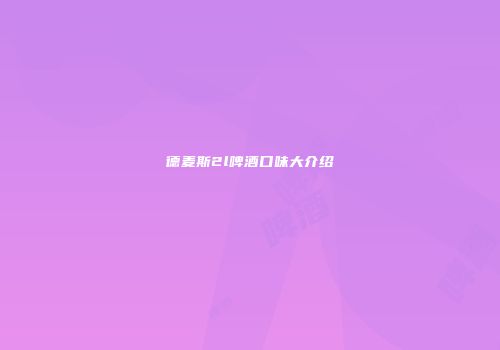 德麦斯2l啤酒口味大介绍
