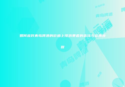如何应对青岛啤酒的价格上涨消费者的选择与品牌步骤