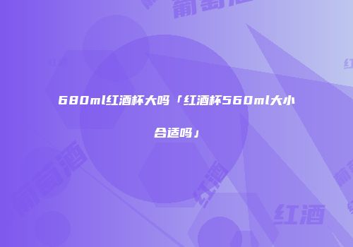 680ml红酒杯大吗「红酒杯560ml大小合适吗」
