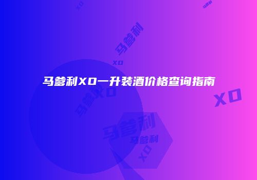马爹利XO一升装酒价格查询指南