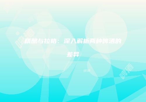精酿与拉格：深入解析两种啤酒的差异