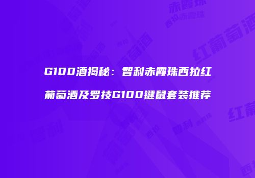 G100酒揭秘：智利赤霞珠西拉红葡萄酒及罗技G100键鼠套装推荐