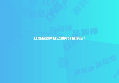 红酒品酒师自己如何分级评定？