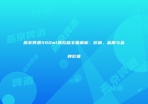 燕京啤酒500ml易拉罐全面解析：价格、品质与品牌价值