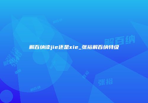 解百纳读jie还是xie_张裕解百纳特级