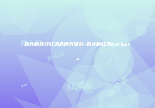 意大利最好红酒品牌有哪些-意大利红酒barbera