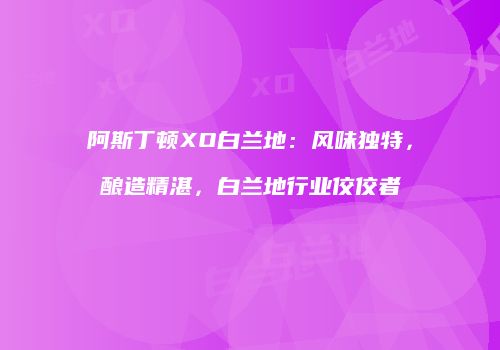 阿斯丁顿XO白兰地：风味独特，酿造精湛，白兰地行业佼佼者