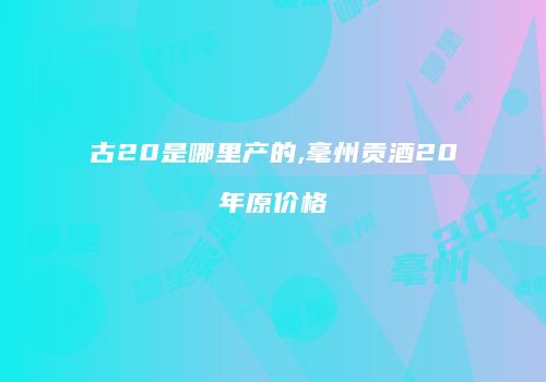 古20是哪里产的,毫州贡酒20年原价格