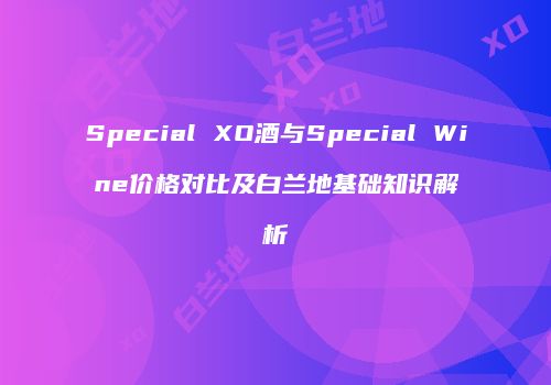 Special XO酒与Special Wine价格对比及白兰地基础知识解析