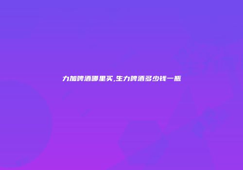 力加啤酒哪里买,生力啤酒多少钱一瓶