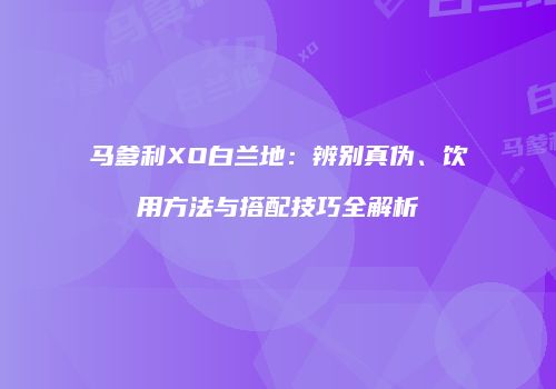 马爹利XO白兰地：辨别真伪、饮用方法与搭配技巧全解析