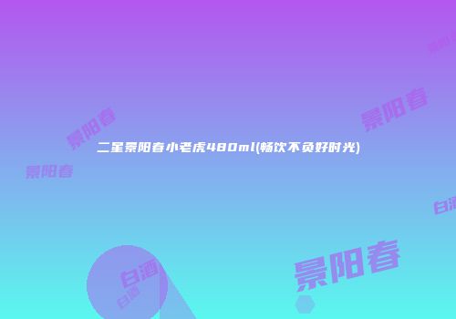 二星景阳春小老虎480ml(畅饮不负好时光)