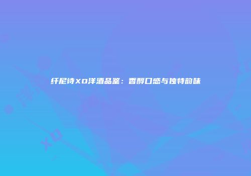 纤尼诗XO洋酒品鉴：香醇口感与独特韵味