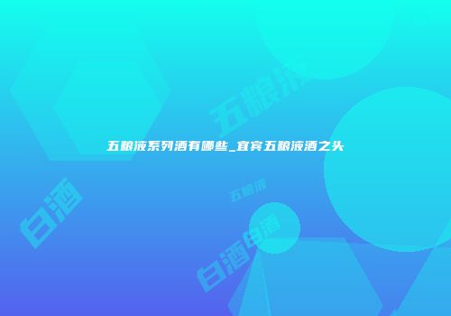 五粮液系列酒有哪些_宜宾五粮液酒之头