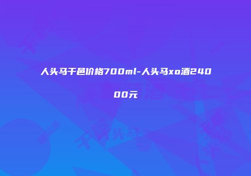 人头马干邑价格700ml-人头马xo酒24000元