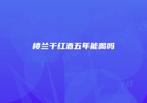 楼兰干红酒五年能喝吗