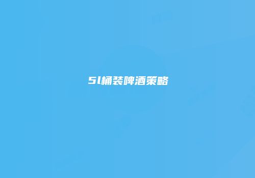 5l桶装啤酒策略
