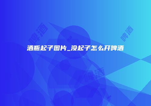 酒瓶起子图片_没起子怎么开啤酒