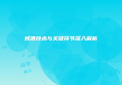 烤酒技术与关键环节深入解析