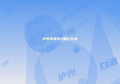 泸州老窖珍3是什么酒