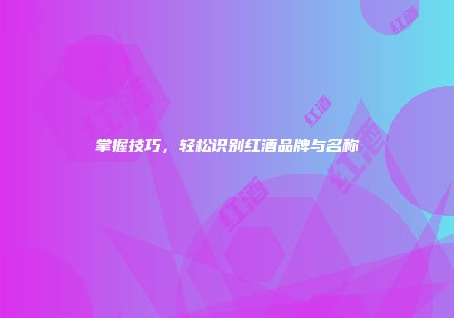 掌握技巧，轻松识别红酒品牌与名称